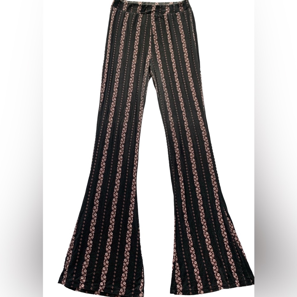 Floral printed flare leggings